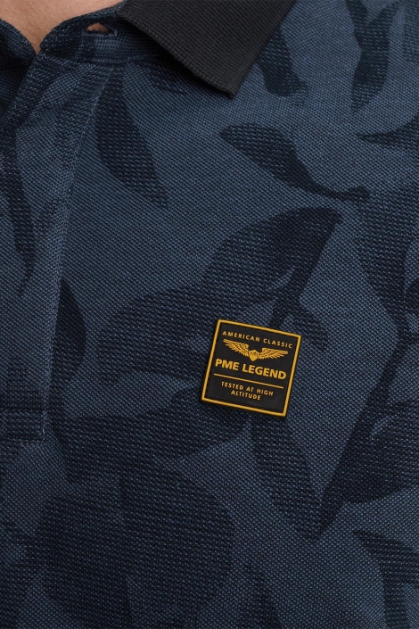 PME legend short sleeve polo two tone pique p